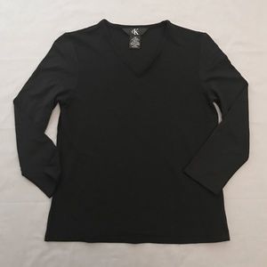 Black V-Neck Shirt